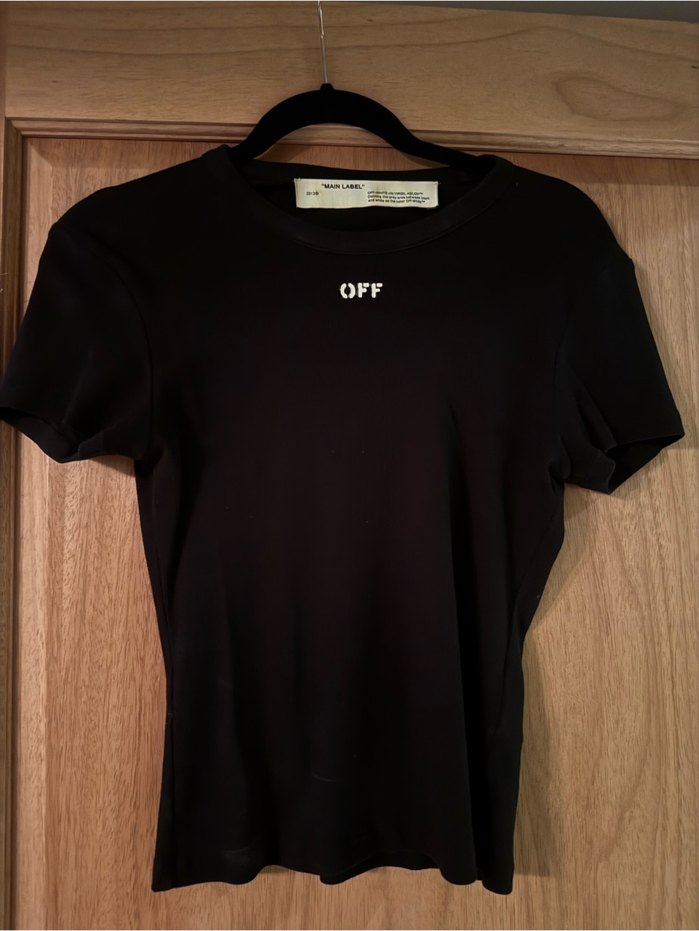 Off-White Black Logo Crewneck T-Shirt